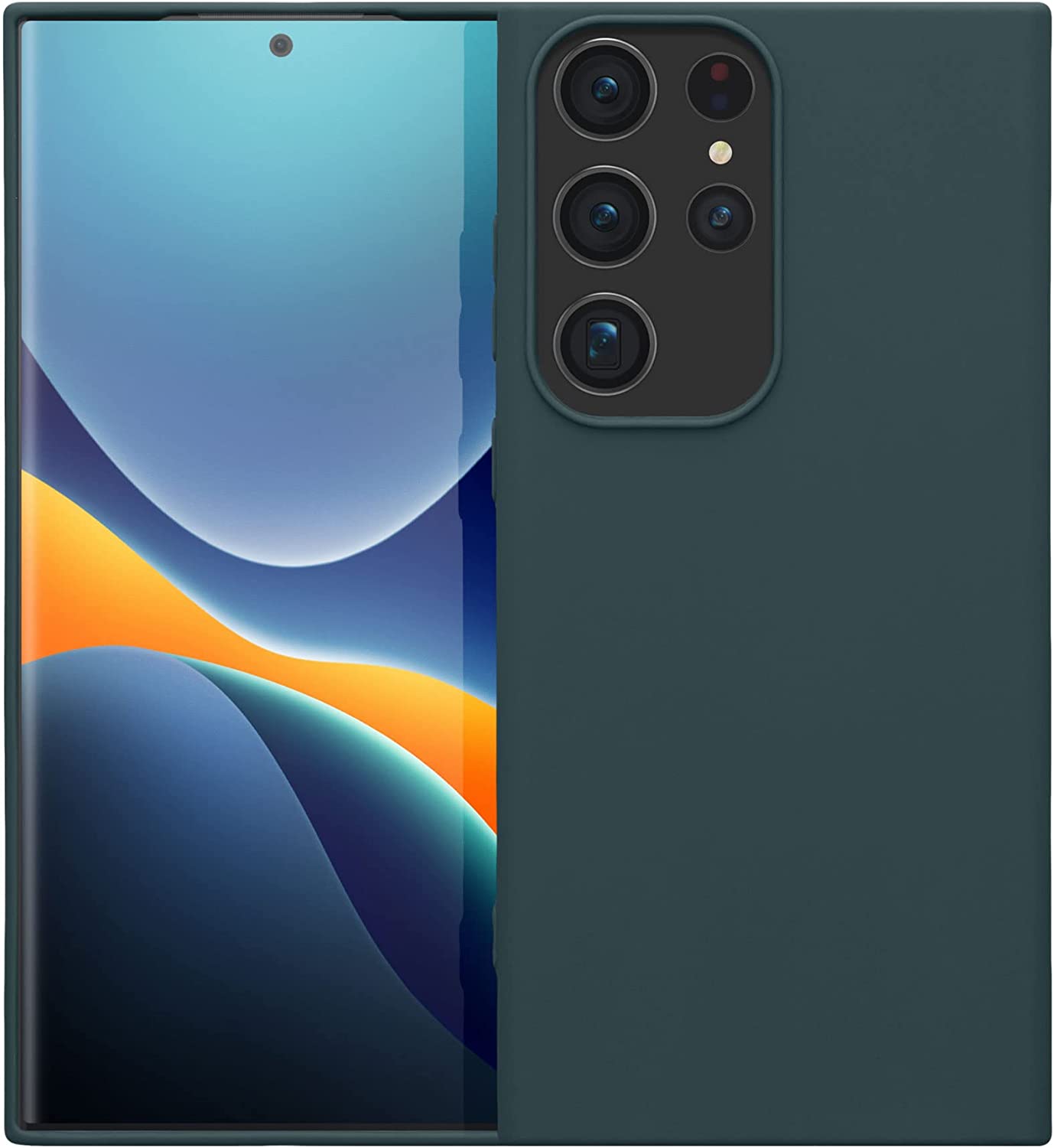 KW Samsung Galaxy S23 Ultra Θήκη Σιλικόνης TPU - Dark Slate - 60284.202