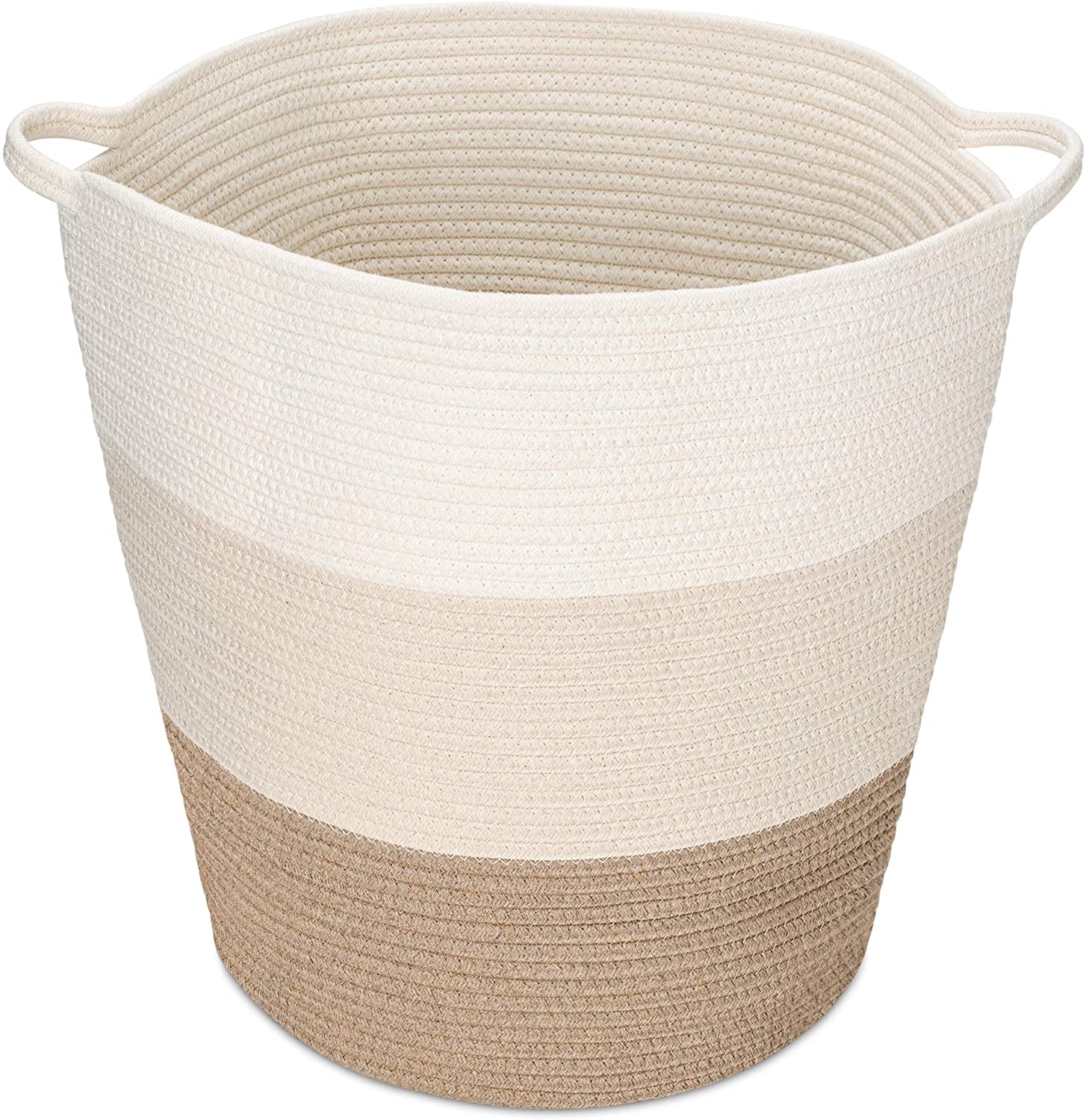 Navaris Cotton Rope Storage Basket Καλάθι Αποθήκευσης από Βαμβάκι - Brown - 50743.24