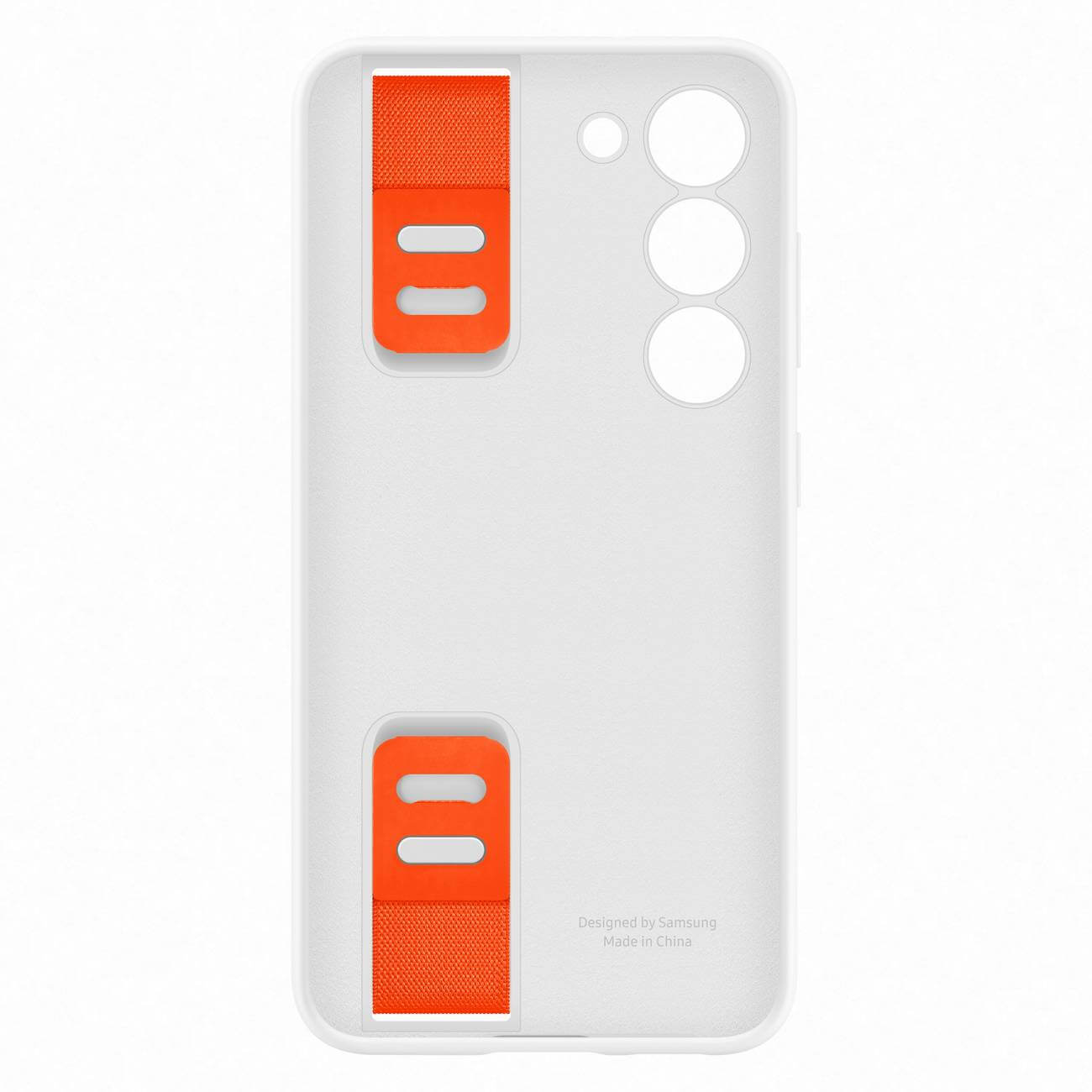 Samsung Silicone Grip Cover Samsung Galaxy S23 Θήκη Σιλικόνης με Finger Holder - White - EF-GS911TWEGWW