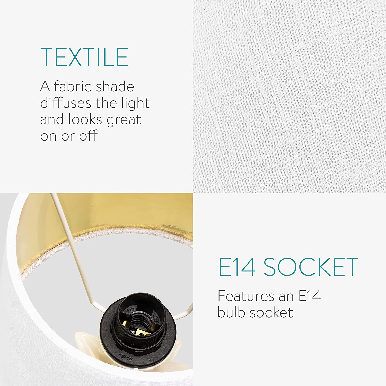 Navaris Desk Lamp Επιτραπέζιο Φωτιστικό - Ανανάς - 35cm - White - 49150.02.02