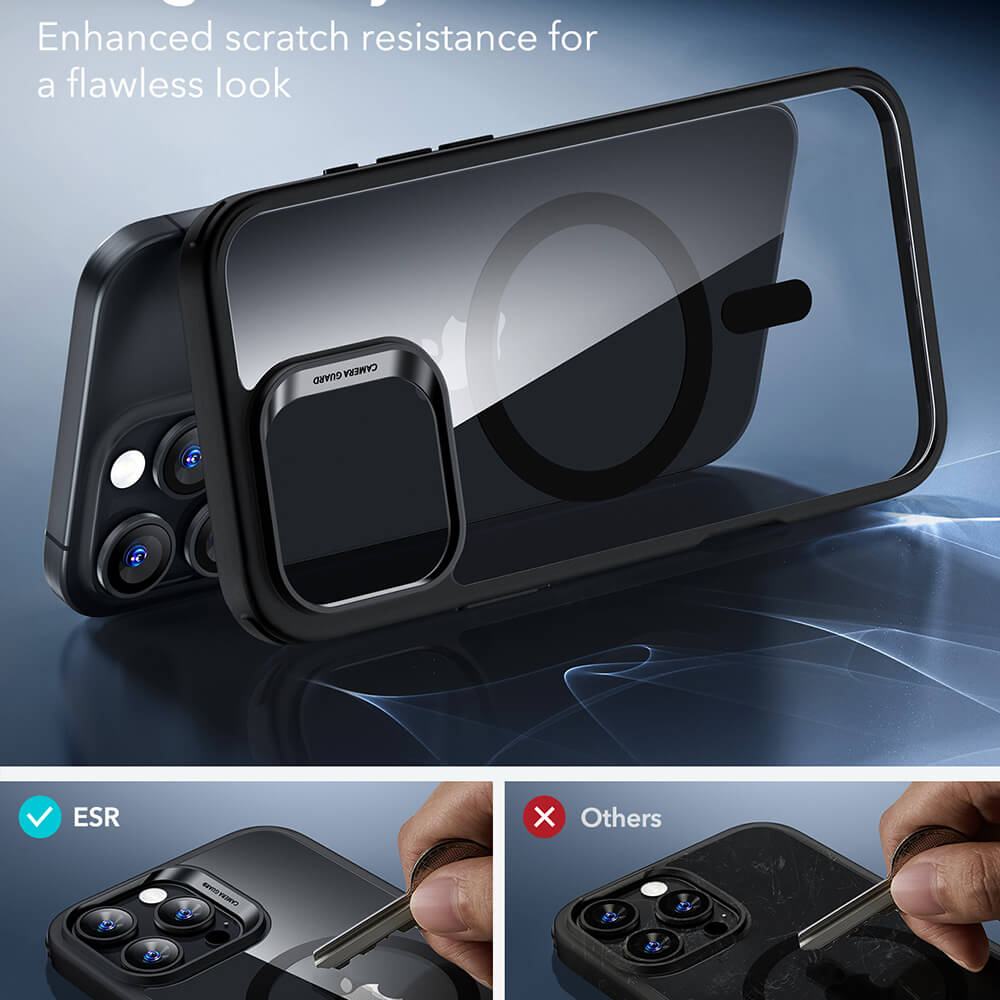 ESR iPhone 16 Pro Max Classic Hybrid Halolock Σκληρή Θήκη με Πλαίσιο Σιλικόνης και MagSafe - Διάφανη / Black