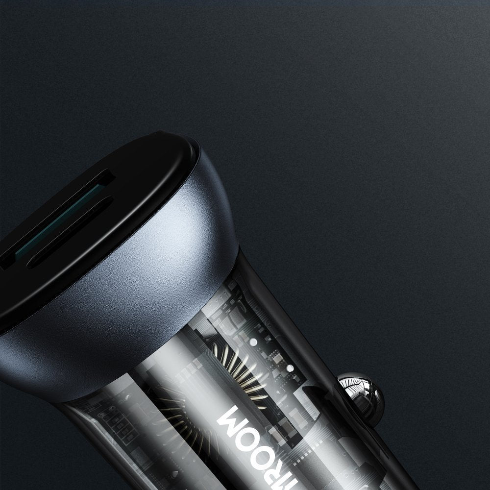 Joyroom C-A42 Φορτιστής Αυτοκινήτου Γρήγορης Φόρτισης με 1 Θύρα USB και 1 Θύρα Type-C 3A PD 38W QC 3.0 - Silver