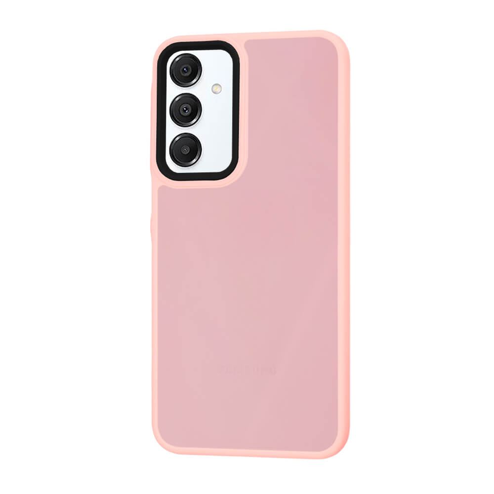 Techsuit Samsung Galaxy A16 4G / A16 5G - HaloFrost Series - Σκληρή Θήκη με Πλαίσιο Σιλικόνης - Pink