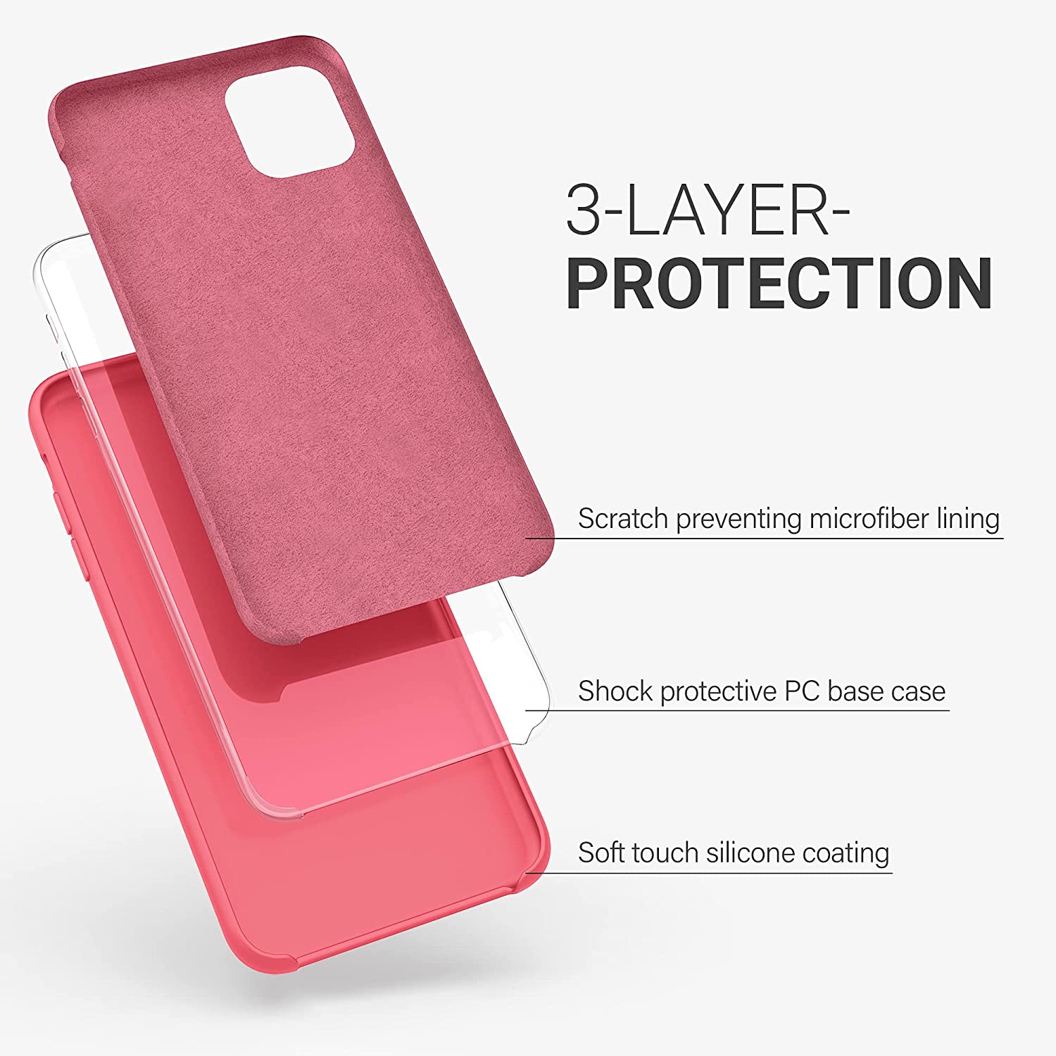 KW iPhone 11 Θήκη Σιλικόνης Rubber TPU - Siesta - 49724.219