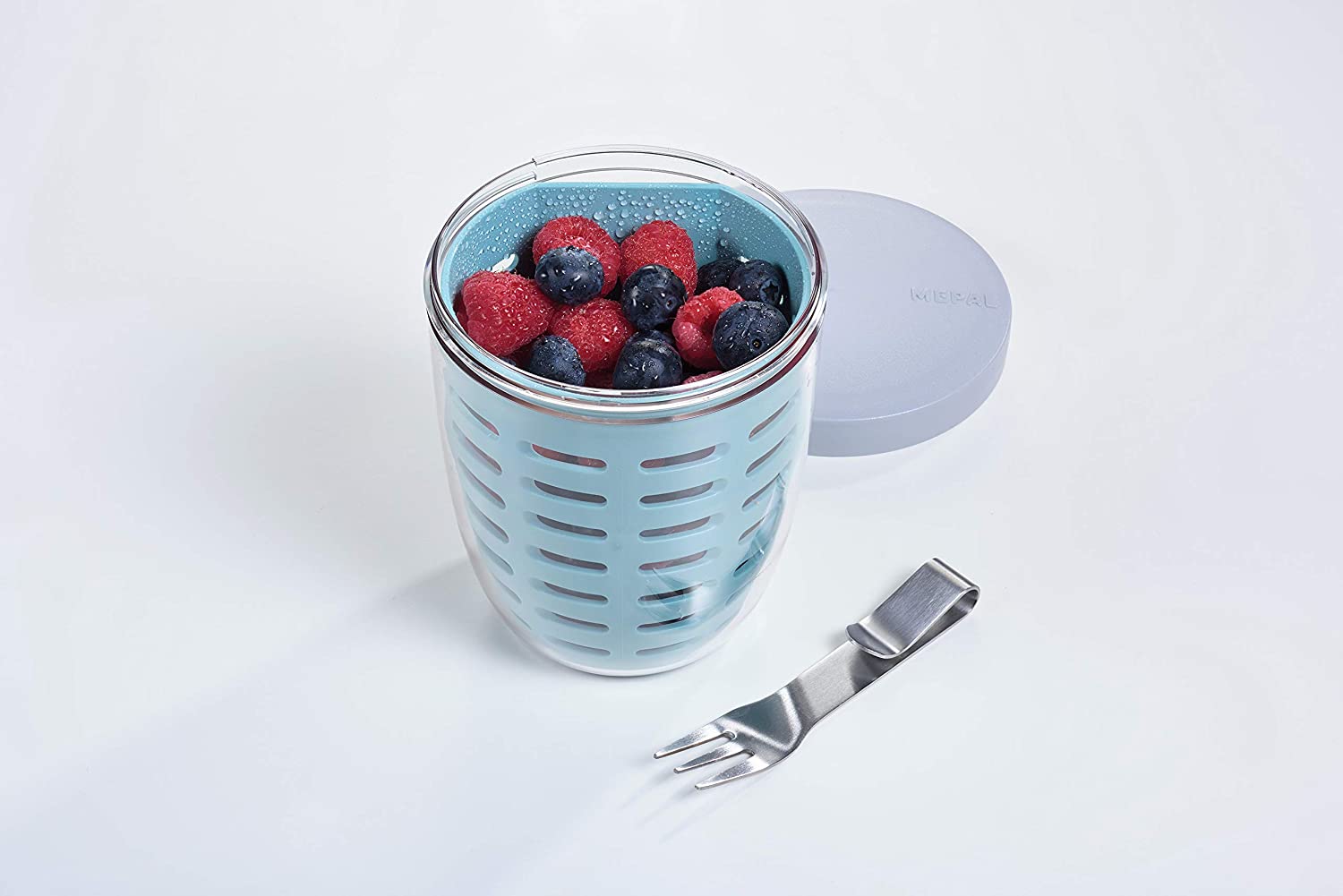 Mepal Fruit and Veggie Pot Ellipse - Δοχείο για Φρούτα και Λαχανικά - BPA Free - 600ml - Nordic Green