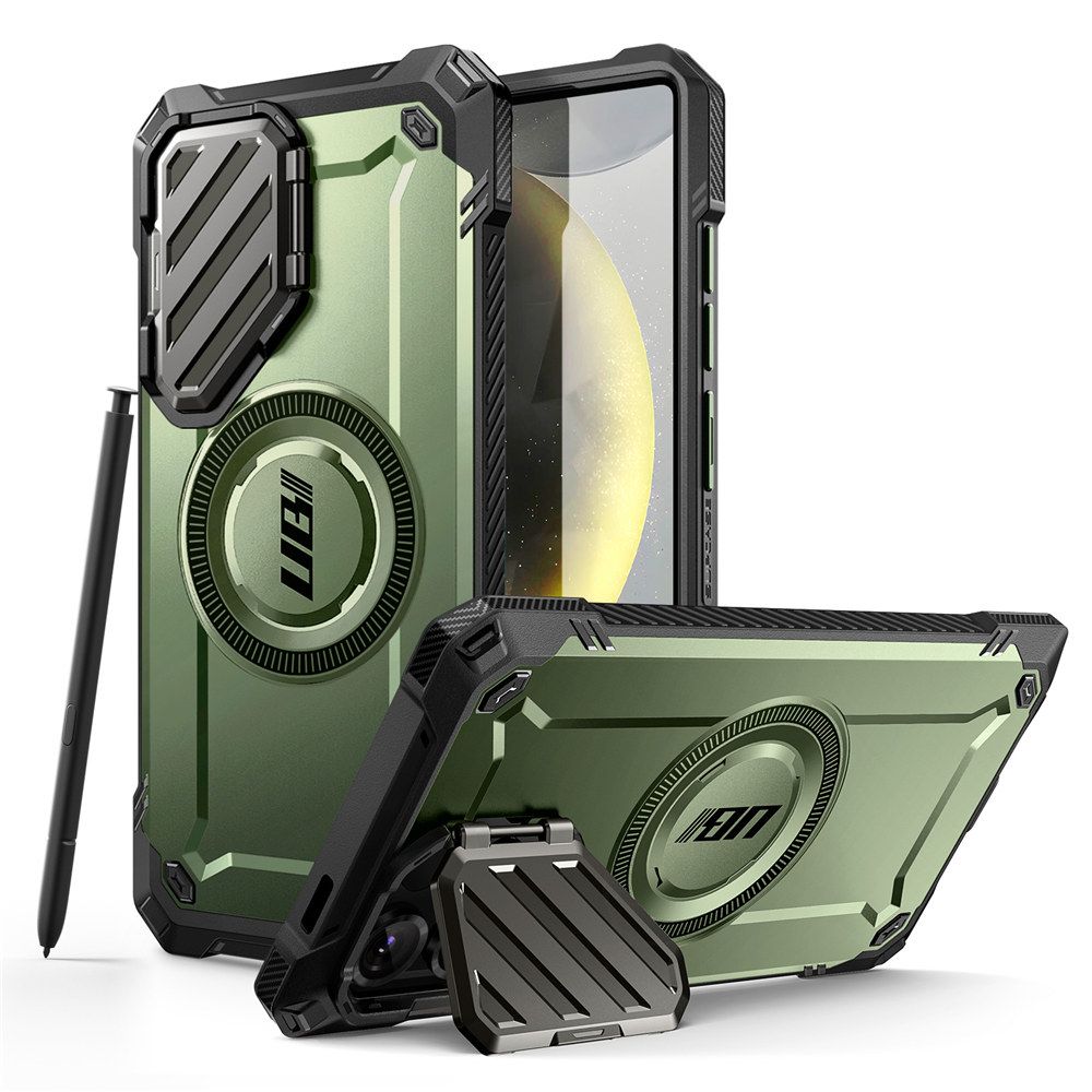 Supcase Samsung Galaxy S25 Ultra UB XT Mag Σκληρή Θήκη με Κάλυμμα Κάμερας / Stand και Magsafe - Green