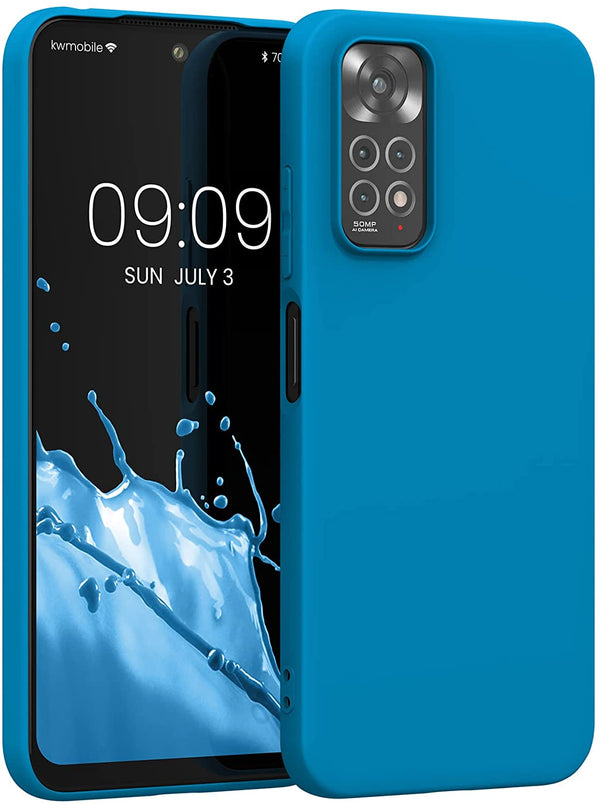 KW Xiaomi Redmi Note 11 / Redmi Note 11S Θήκη Σιλικόνης TPU - Caribbean Blue - 57368.224