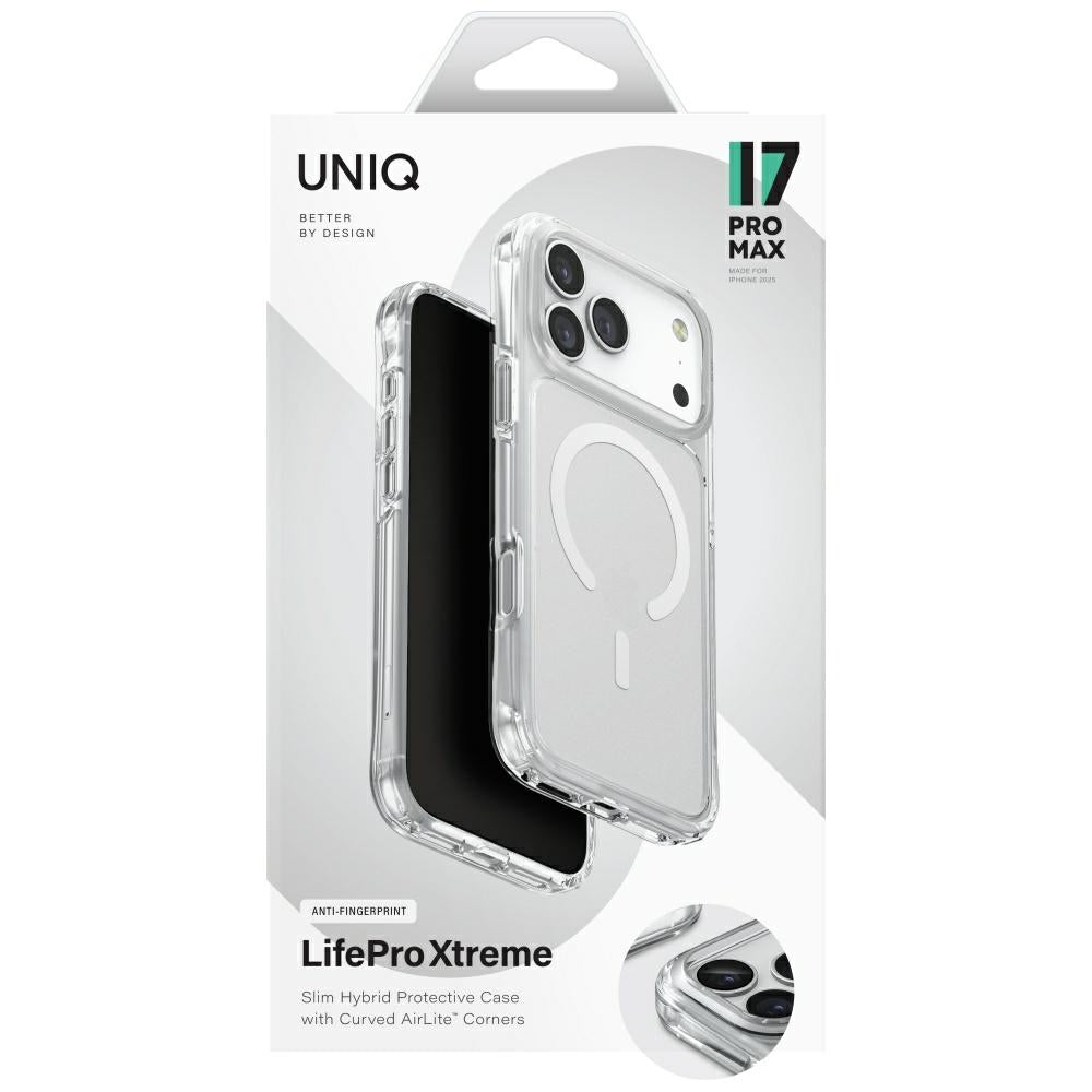Uniq iPhone 17 Pro Max - LifePro Xtreme Magclick - Σκληρή Θήκη με Πλαίσιο Σιλικόνης και MagSafe - Clear