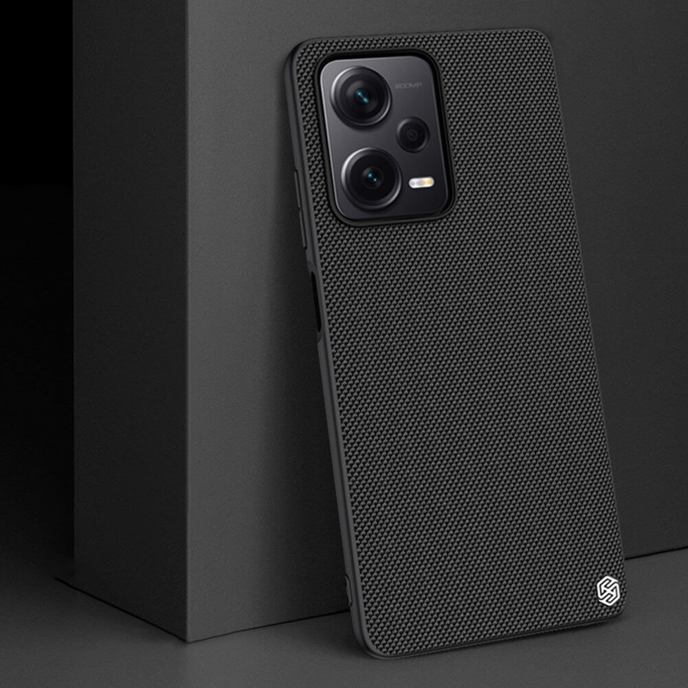 Nillkin Xiaomi Redmi Note 12 Pro+ Textured Case Σκληρή Θήκη με Πλαίσιο Σιλικόνης - Black
