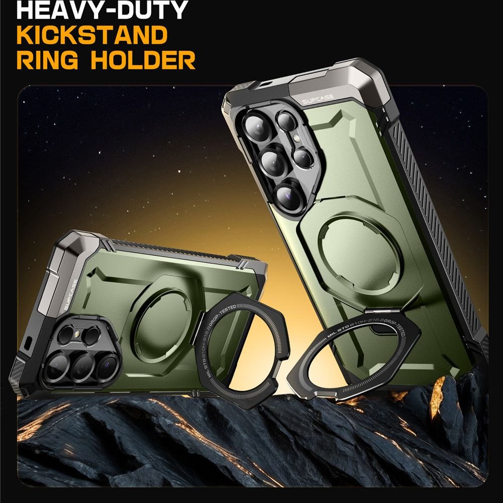 Supcase Samsung Galaxy S25 Ultra UB Grip Mag Σκληρή Θήκη με MagSafe και Stand - Green