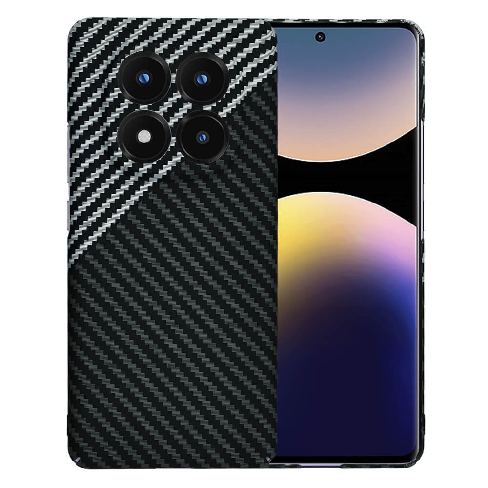 Techsuit Xiaomi Redmi Note 14 Pro+ 5G Σκληρή Θήκη Carbonite FiberShell - Stealth Gray