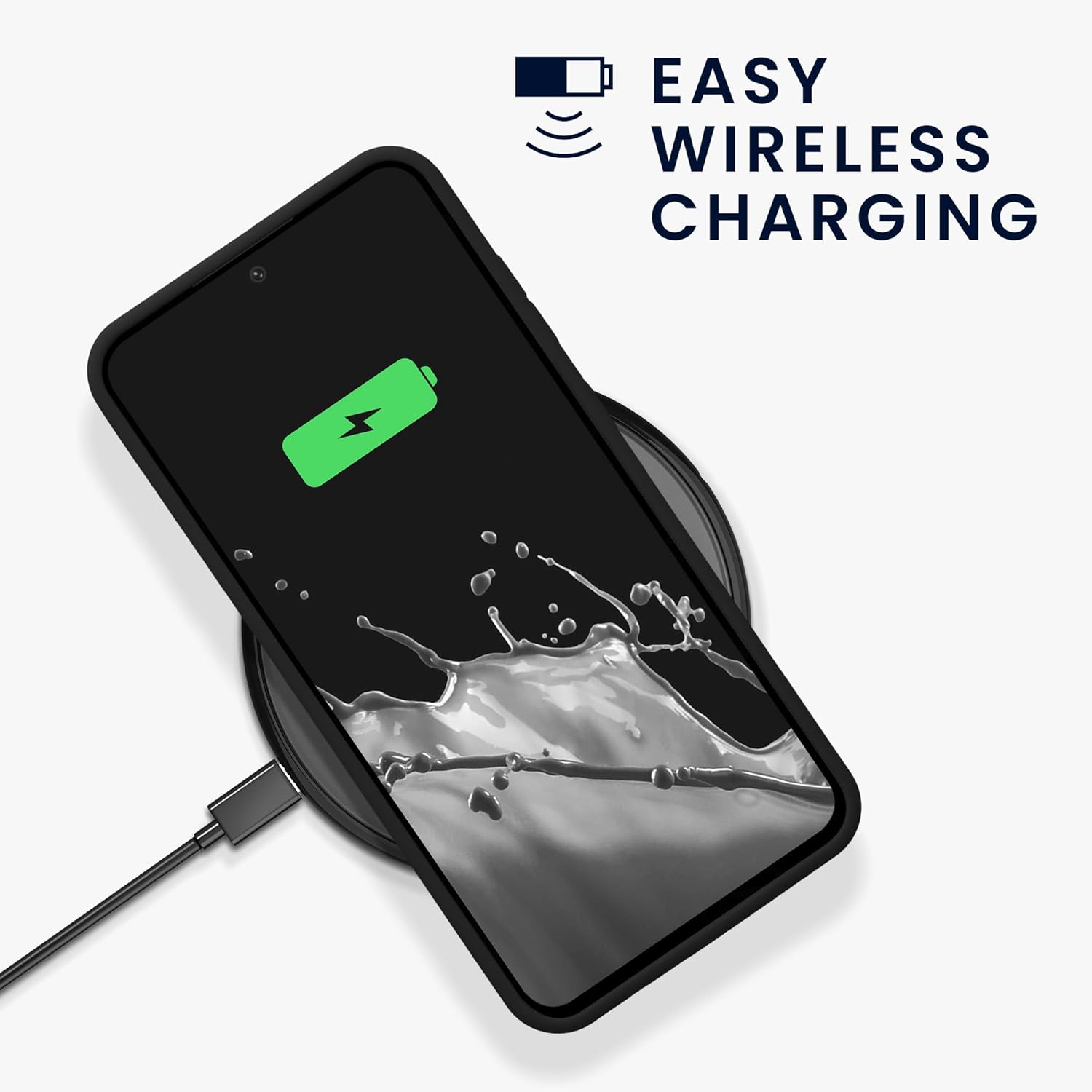 KW Samsung Galaxy S24 FE Θήκη Σιλικόνης Rubberized TPU - Black