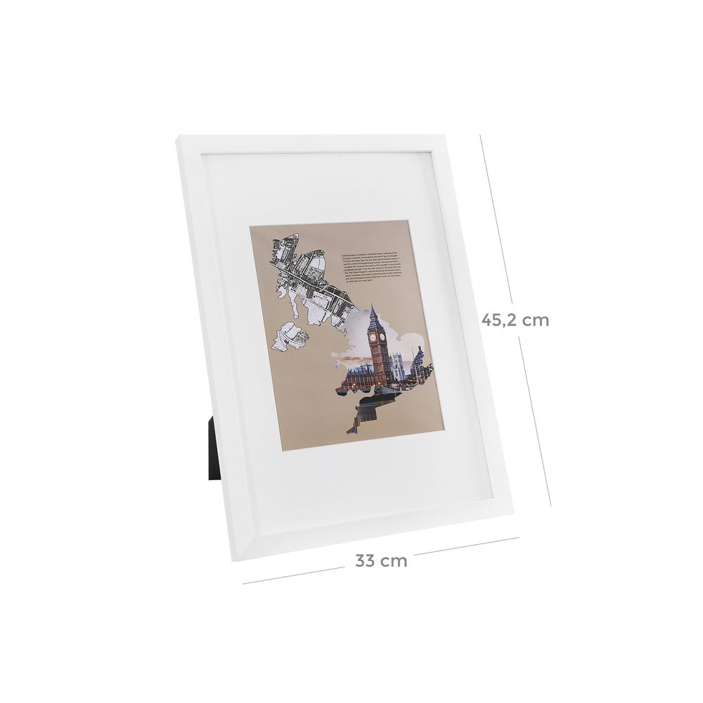 Songmics Σετ με 3 Κορνίζες - 33 x 45 cm - White - RPF03WT