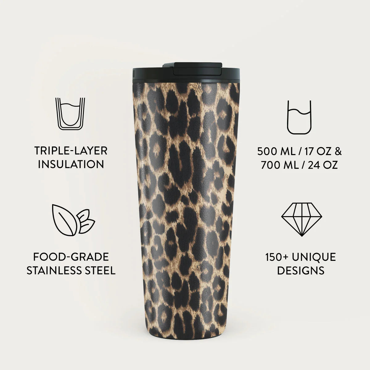 Burga Κούπα Θερμός από Ανοξείδωτο Ατσάλι - Flap Lid - 700ml - Player