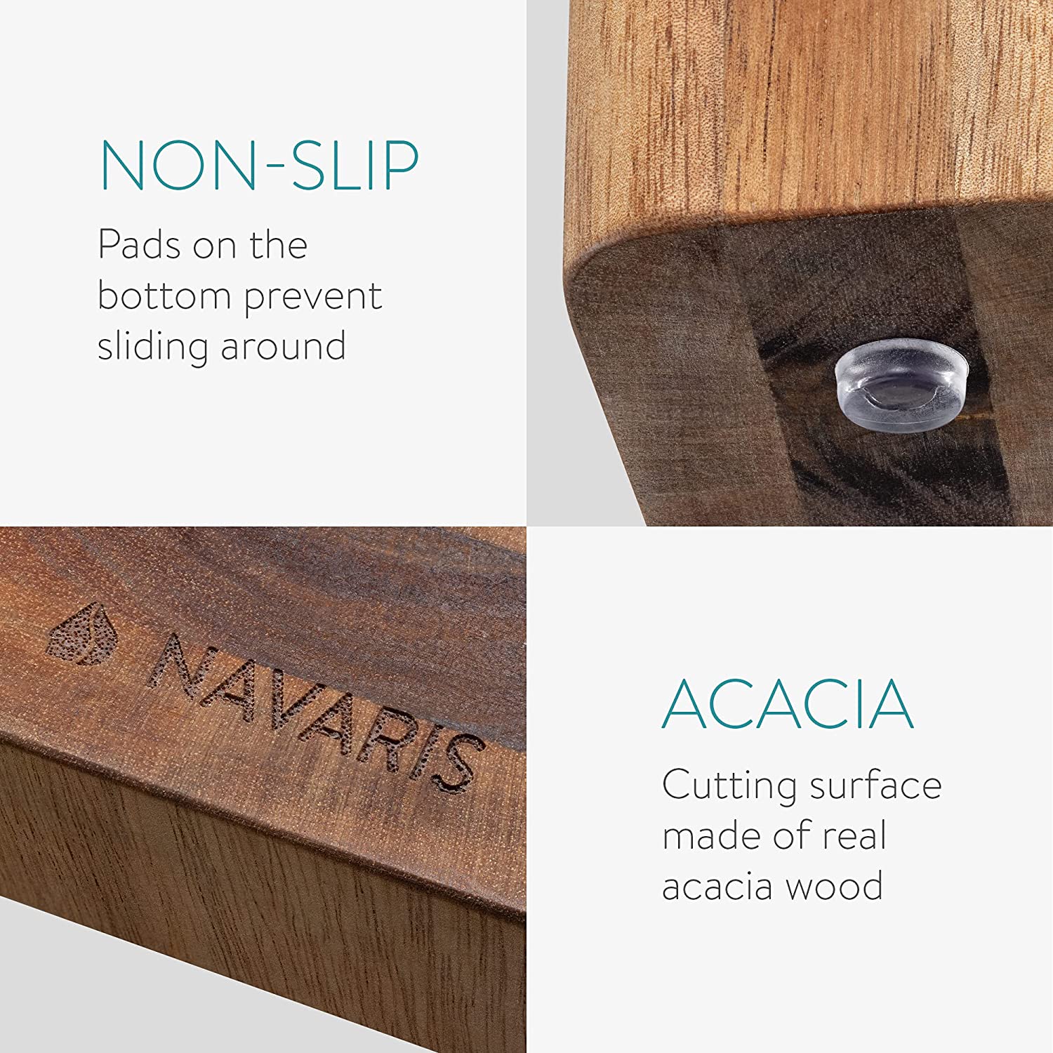 Navaris Ξύλινη Επιφάνεια Κοπής - Acacia - Brown - 53595.01.2