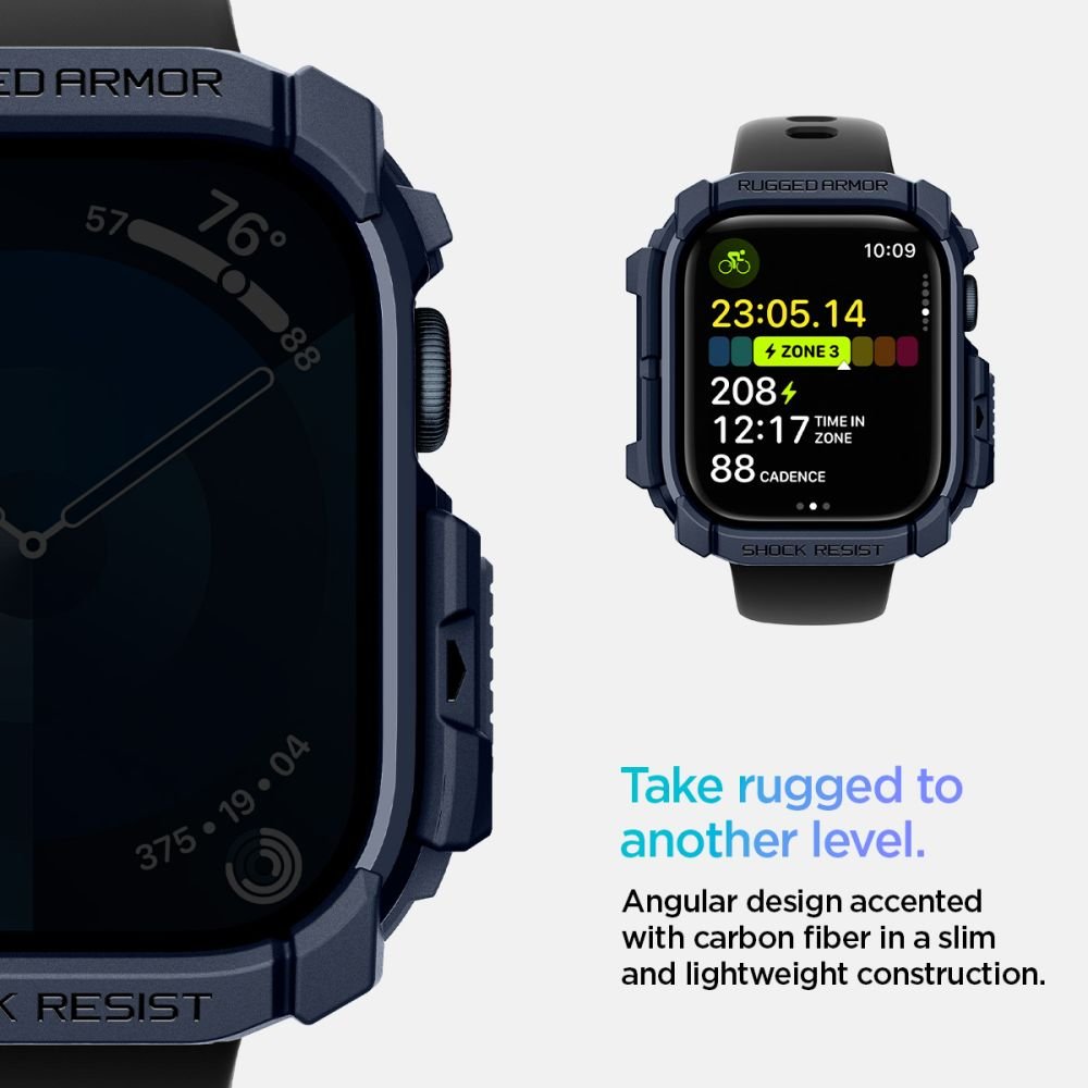 Spigen Θήκη Apple Watch 10/11 - 46mm Rugged Armor - Navy Blue
