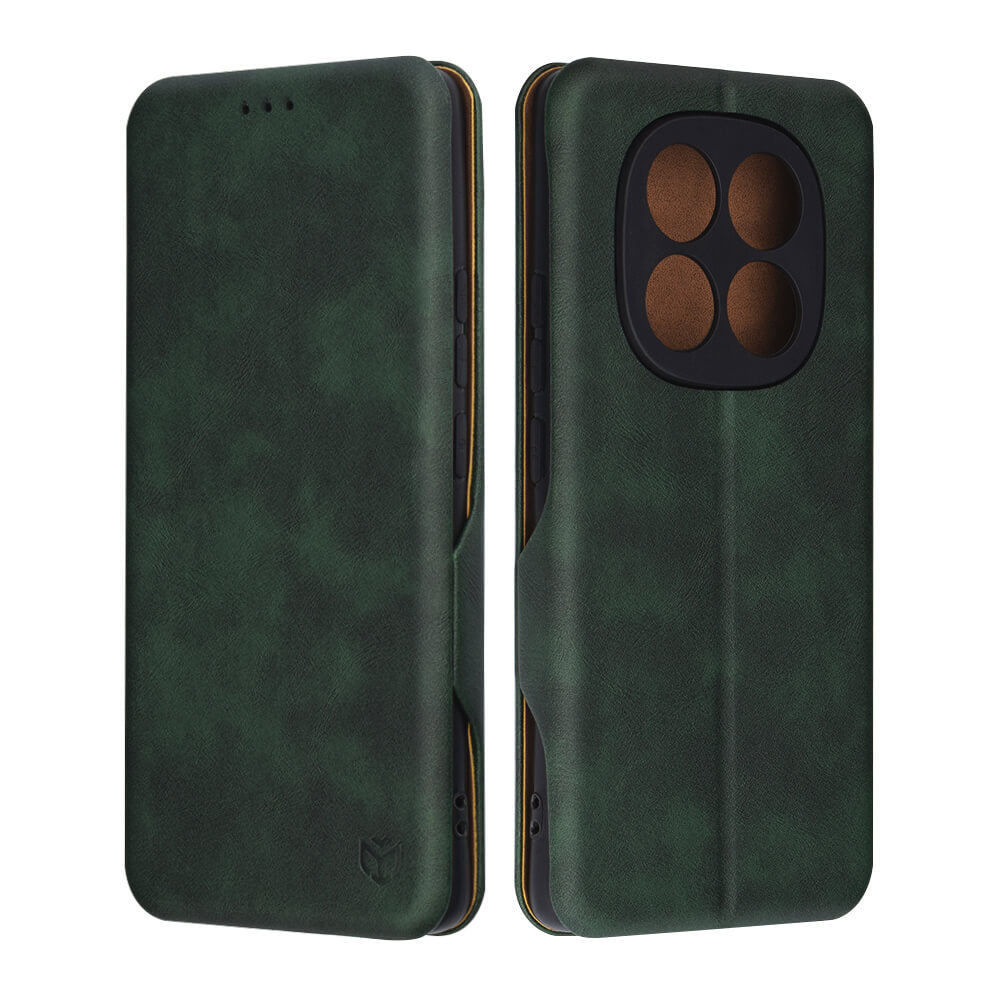Techsuit Xiaomi Redmi Note 14 Pro 5G / Poco X7 - Safe Wallet Plus - Θήκη Βιβλίο - Green