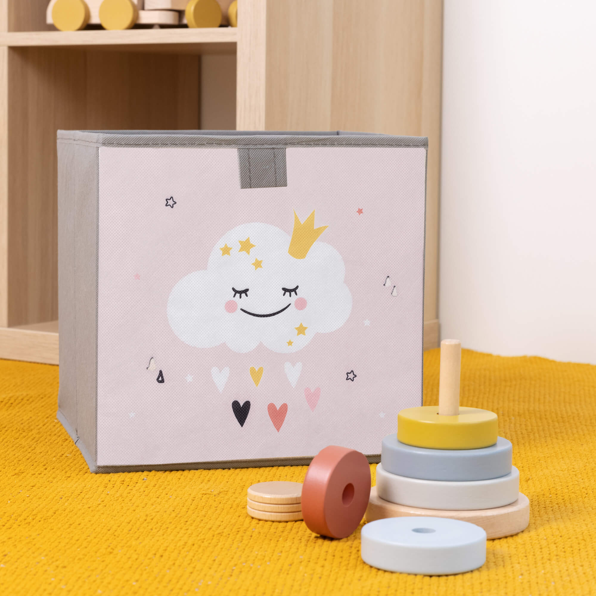 Navaris Σετ με 3 Παιδικά Κουτιά Αποθήκευσης Παιχνιδιών - Light Pink - 54097.02