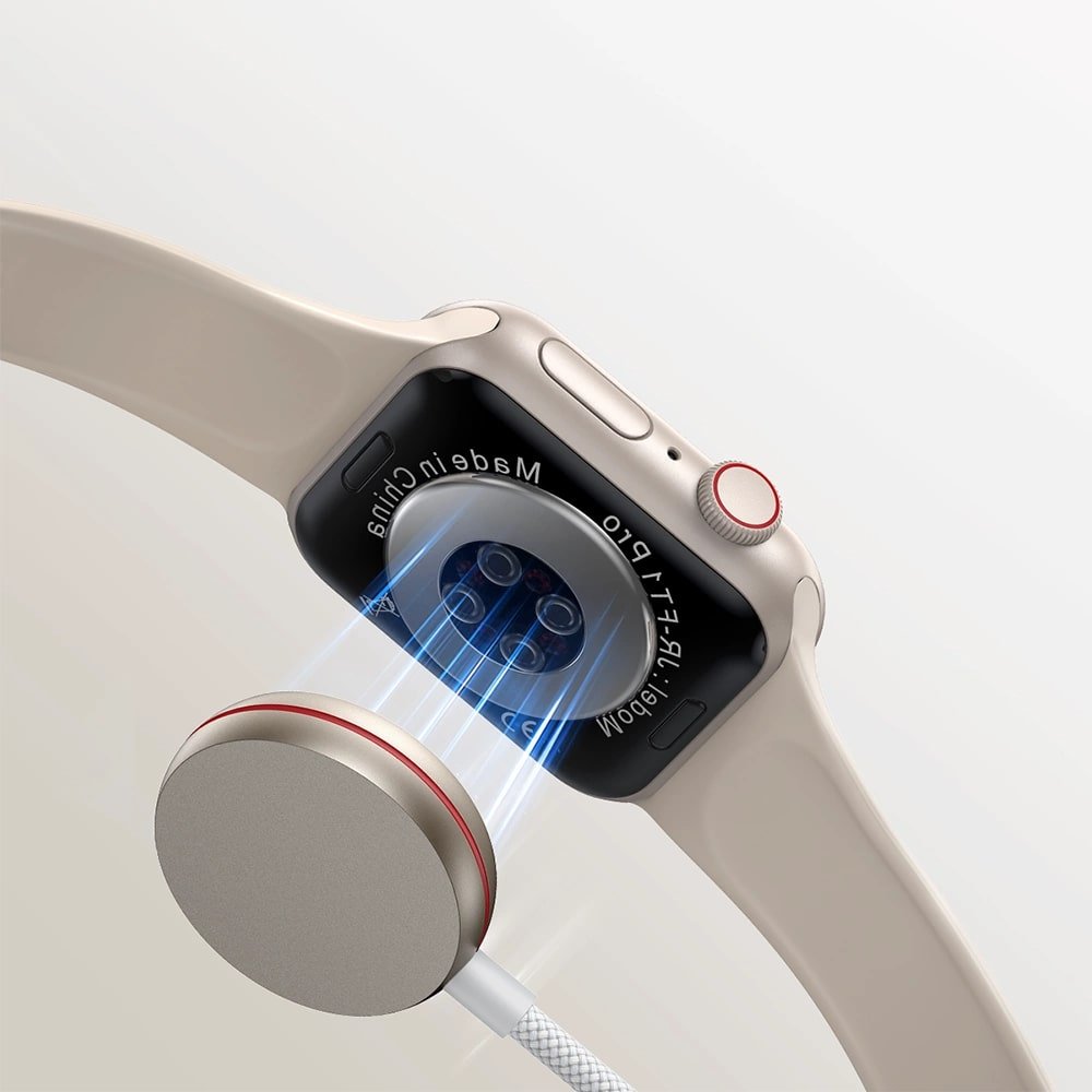 Joyroom 2 σε 1 Μαγνητική Βάση Φόρτισης για Apple Watch με Καλώδιο Type - C to Lightning για iPhone - 1.5m - White - S - IW012