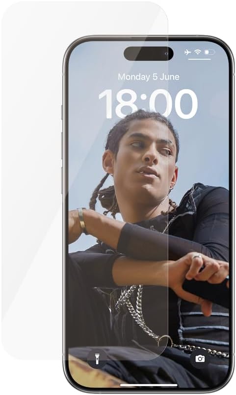 Safe by PanzerGlass iPhone 15 Pro Ultra-Wide Fit Case Friendly Full Screen Αντιχαρακτικό Γυαλί Οθόνης - Διάφανο - SAFE95535