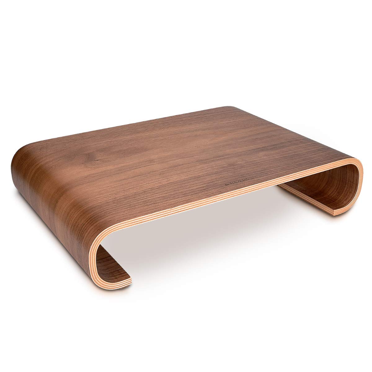 Navaris Computer Monitor Wood Stand - Βάση Στήριξης Οθόνης από Ξύλο - Walnut Brown - 45835.05