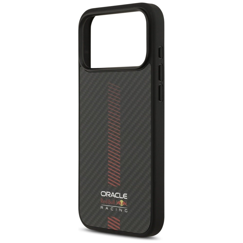 Red Bull iPhone 17 Pro Max - Kevlar Powerbar MagSafe - Σκληρή Θήκη με Πλαίσιο Σιλικόνης - Black - RBHMP17X24CFGSMK