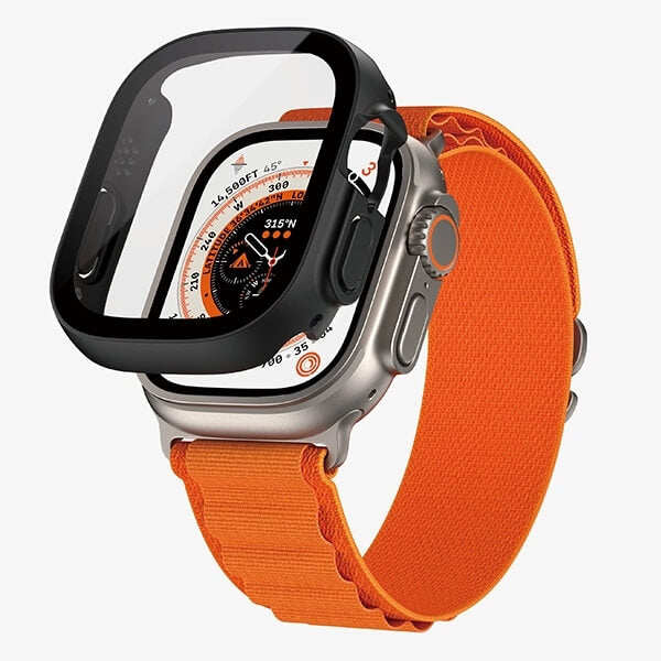 PanzerGlass Θήκη Apple Watch Ultra (1/2/3) - 49mm - Full Body με Προστασία Οθόνης - Black