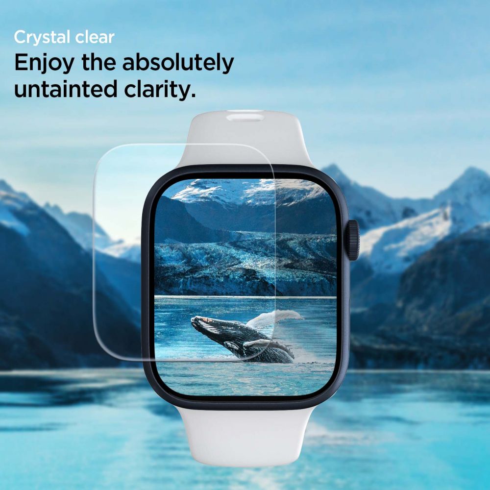 Spigen Προστασία Οθόνης Apple Watch 6/7/8/9 - SE (1/2/3) - 44/45mm - Neo Flex Προστατευτική Μεμβράνη Οθόνης - 3 Τεμάχια - Clear