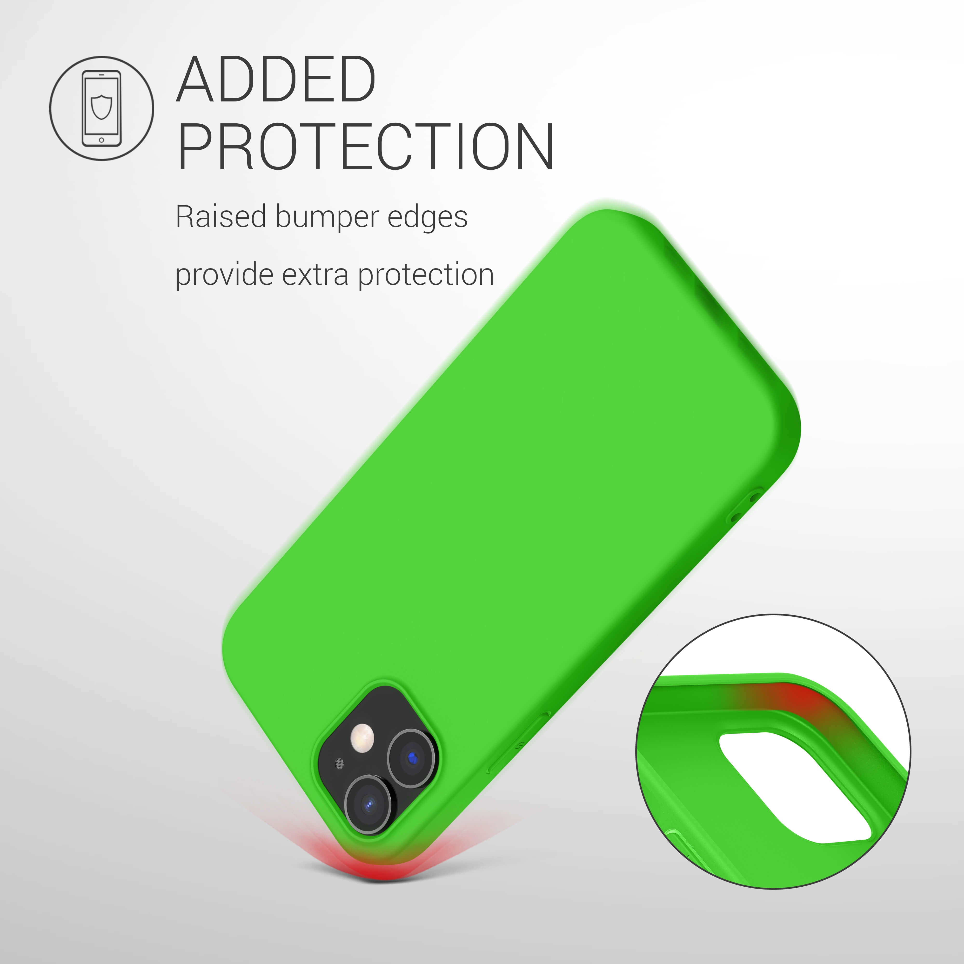 KW iPhone 12 / iPhone 12 Pro Θήκη Σιλικόνης TPU - Lime Green - 53938.159