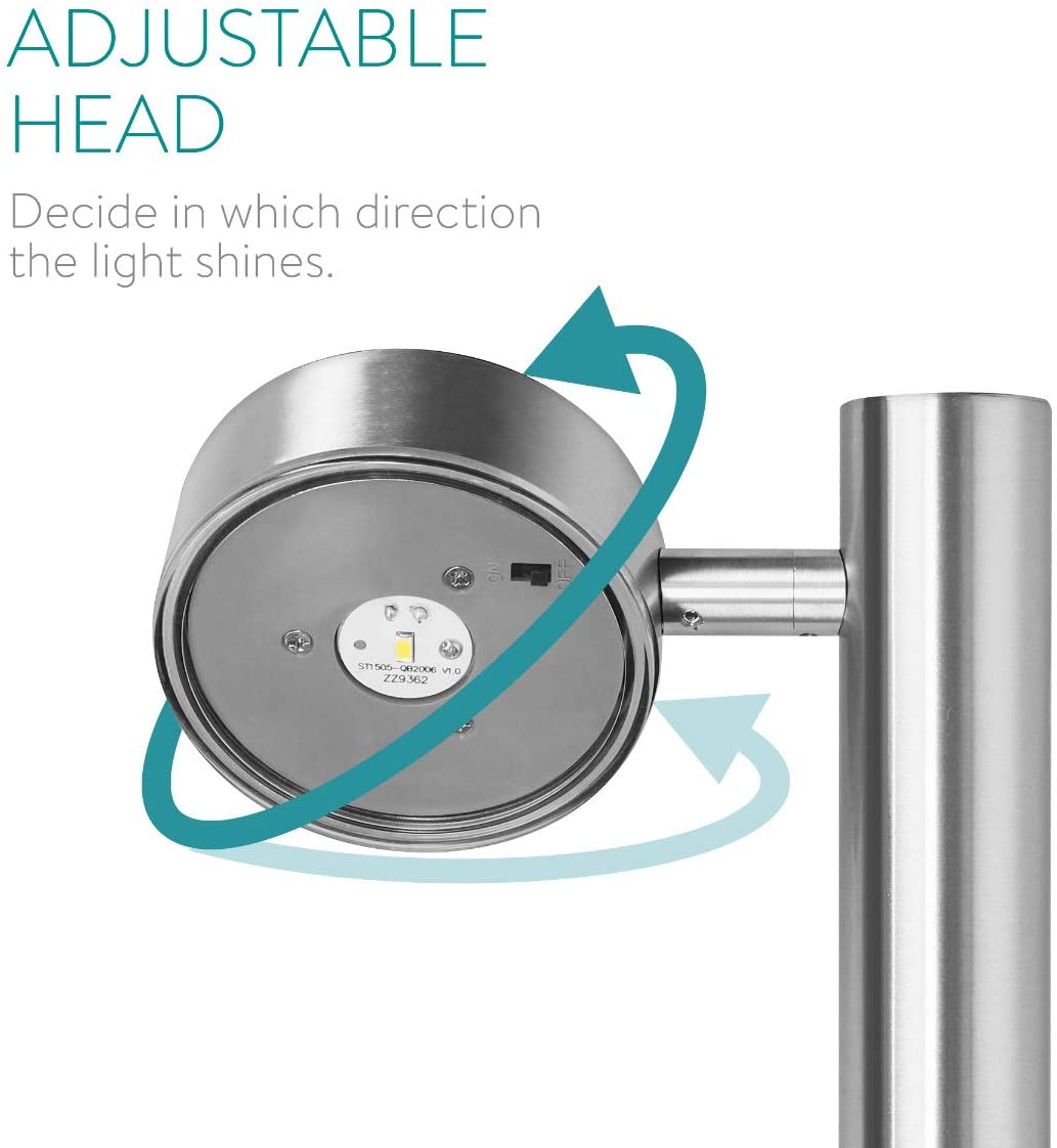 Navaris Solar Garden Lights Σετ με 2 Ηλιακά LED Φωτιστικά Εξωτερικού Χώρου - Ornamental Torches - 51103.01.02