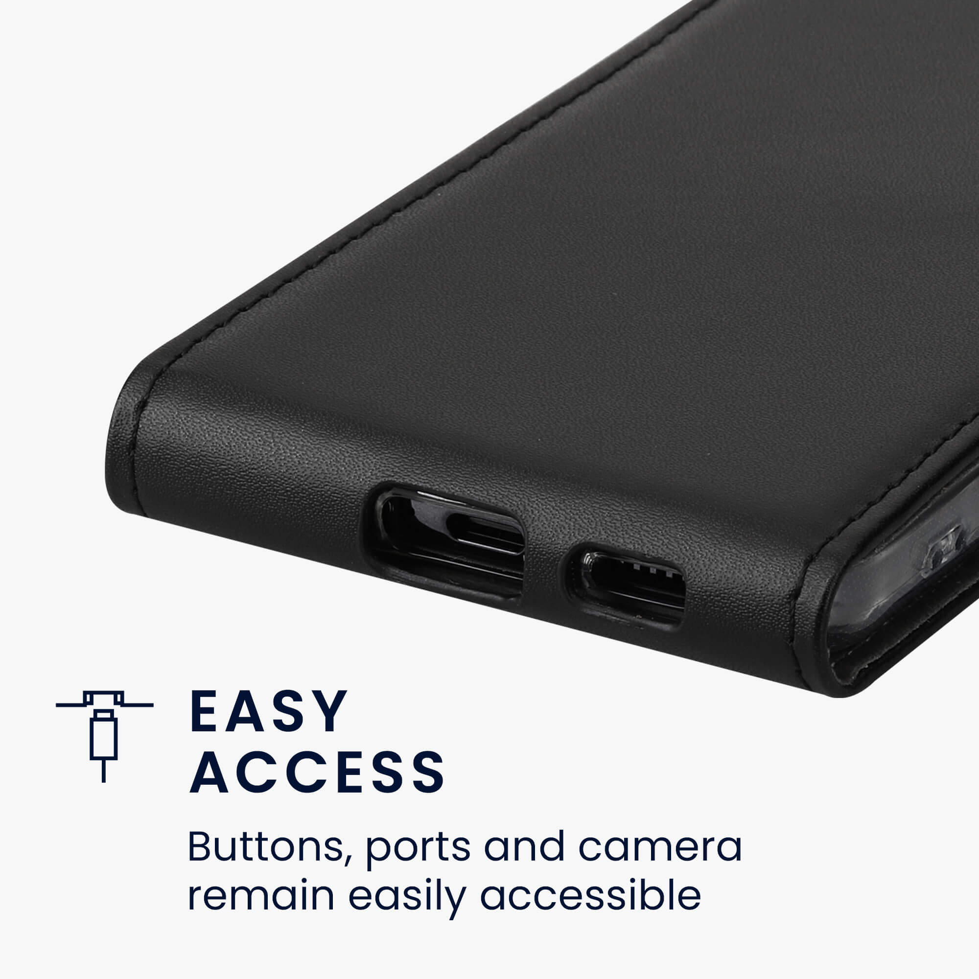 KW Samsung Galaxy A53 5G Θήκη Δερματίνη Flip - Black - 58619.01