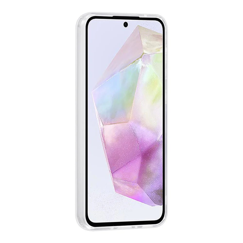 Tuniq Samsung Galaxy A35 5G - Σκληρή Θήκη με Πλαίσιο Σιλικόνης - Σχέδιο Μάρμαρο - Σκούρο Γκρί