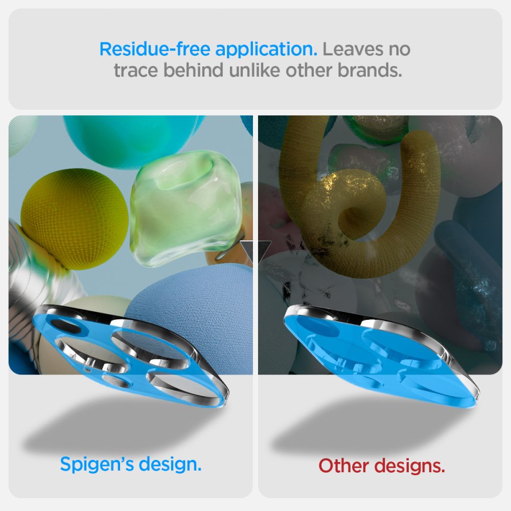 Spigen iPhone 14 Pro / 14 Pro Max / 15 Pro / 15 Pro Max / 16 Pro / 16 Pro Max Aparatu Optik.TR Αντιχαρακτικό Γυαλί για την Κάμερα - 2 Τεμάχια - Διάφανο