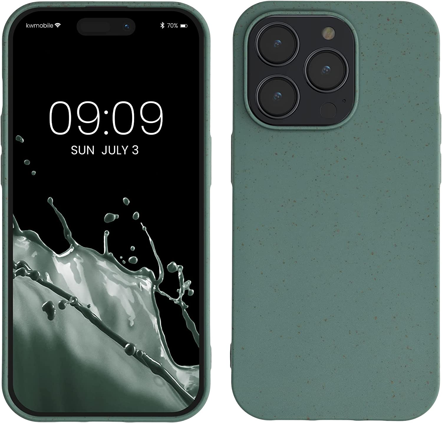 Kalibri iPhone 14 Pro Θήκη Σιλικόνης TPU με Ανακυκλώσιμο και Βιοδιασπώμενο Υλικό - Forest Green - 59219.166