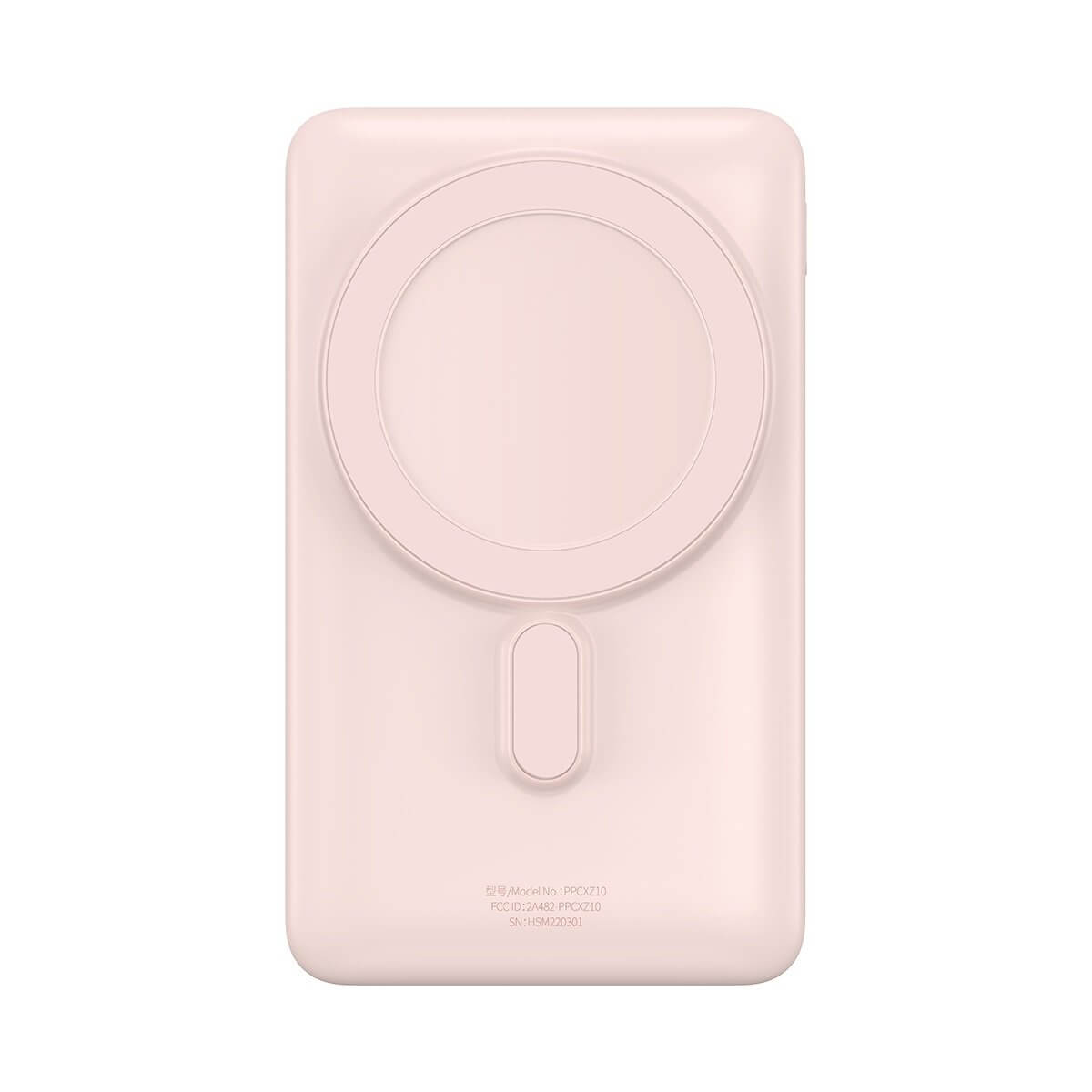 Baseus Magnetic Bracket Wireless PowerBank 10000mAh 20W Ασύρματο PowerBank με MagSafe και Καλώδιο Type C to Type C - Pink - PPCX000004