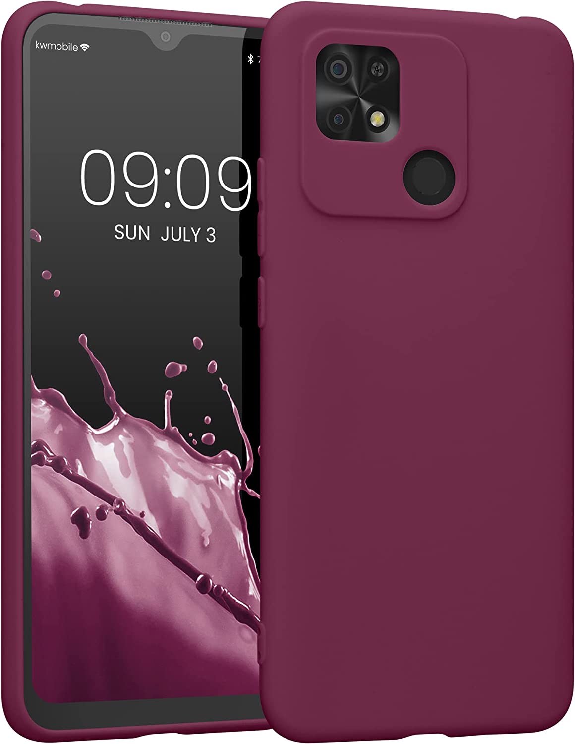 KW Xiaomi Xiaomi Redmi 10C Θήκη Σιλικόνης TPU - Bordeaux Purple - 59231.187