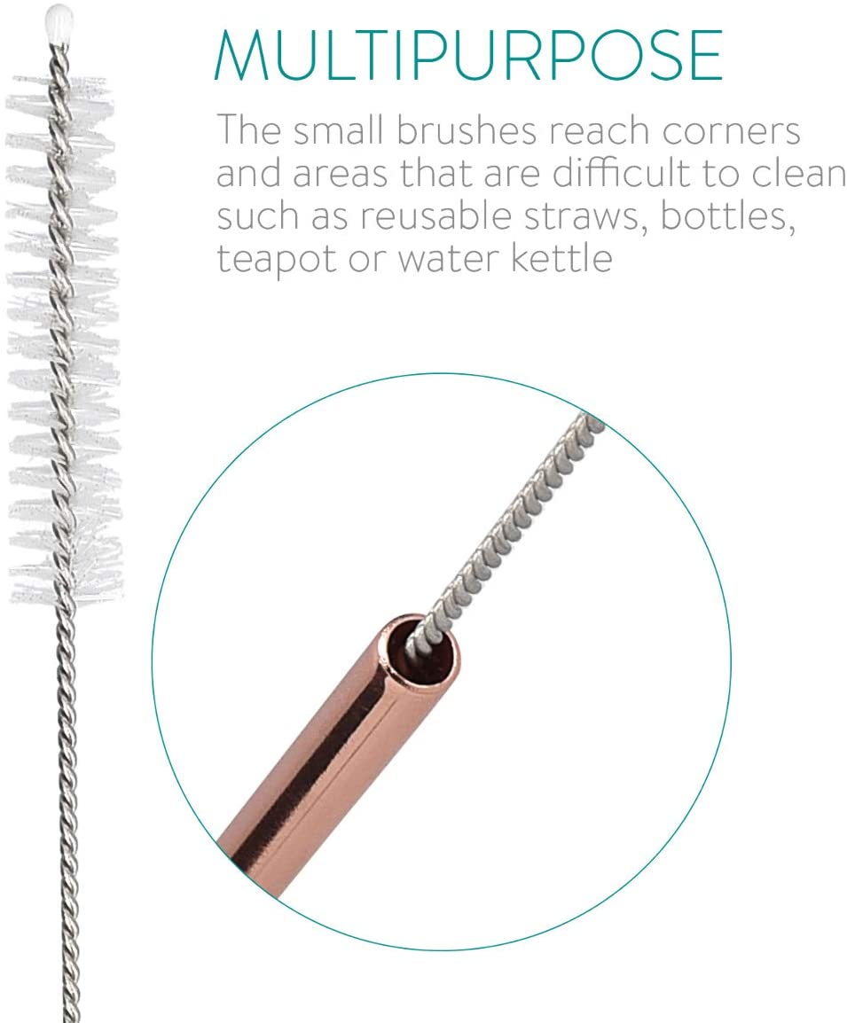 Navaris Cleaning Brushes for Straws Σετ με 5 Βούρτσες Καθαρισμού για Καλαμάκια - 46329.01