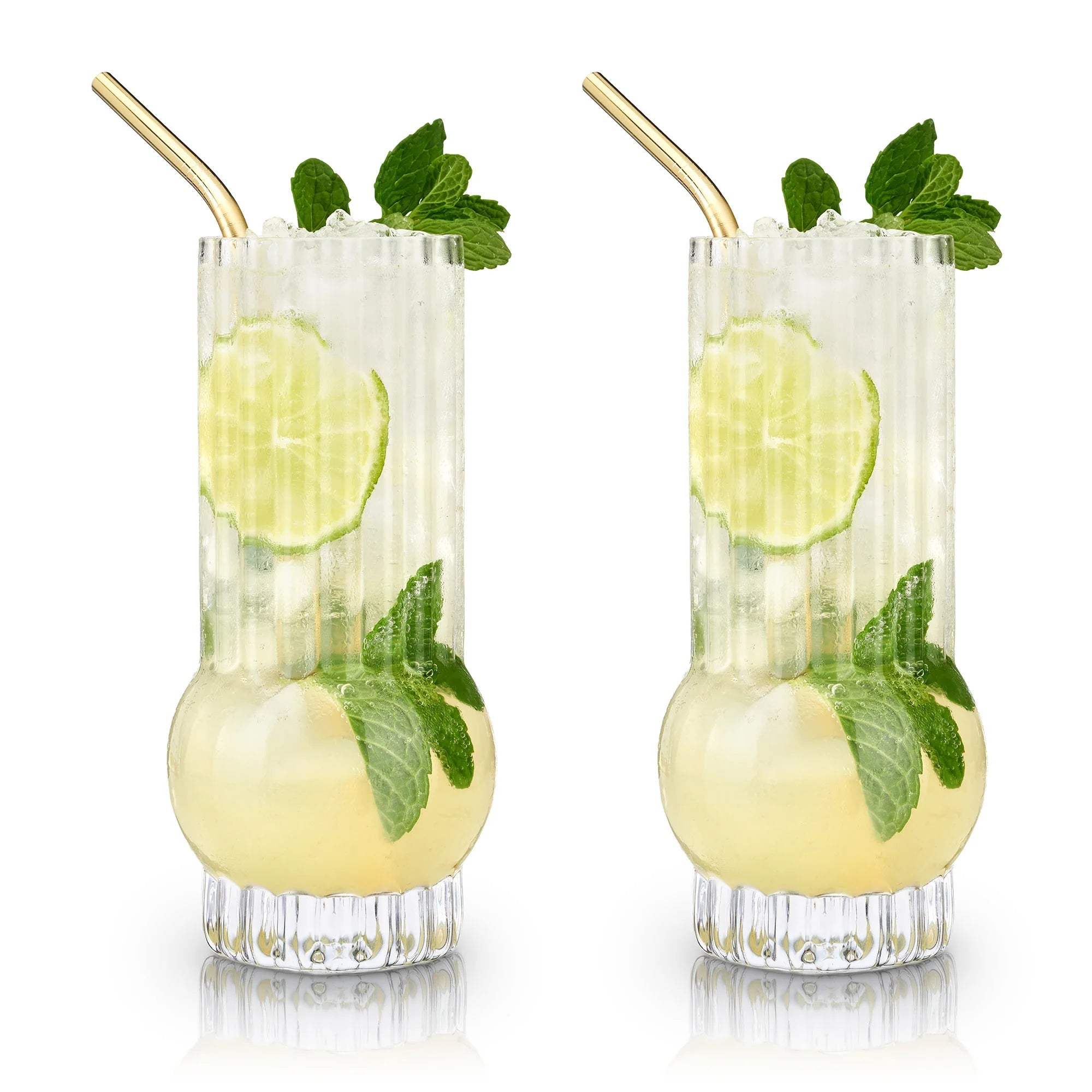 Viski Σετ με 2 Κρυστάλλινα Ποτήρια - 384 ml - Art Deco