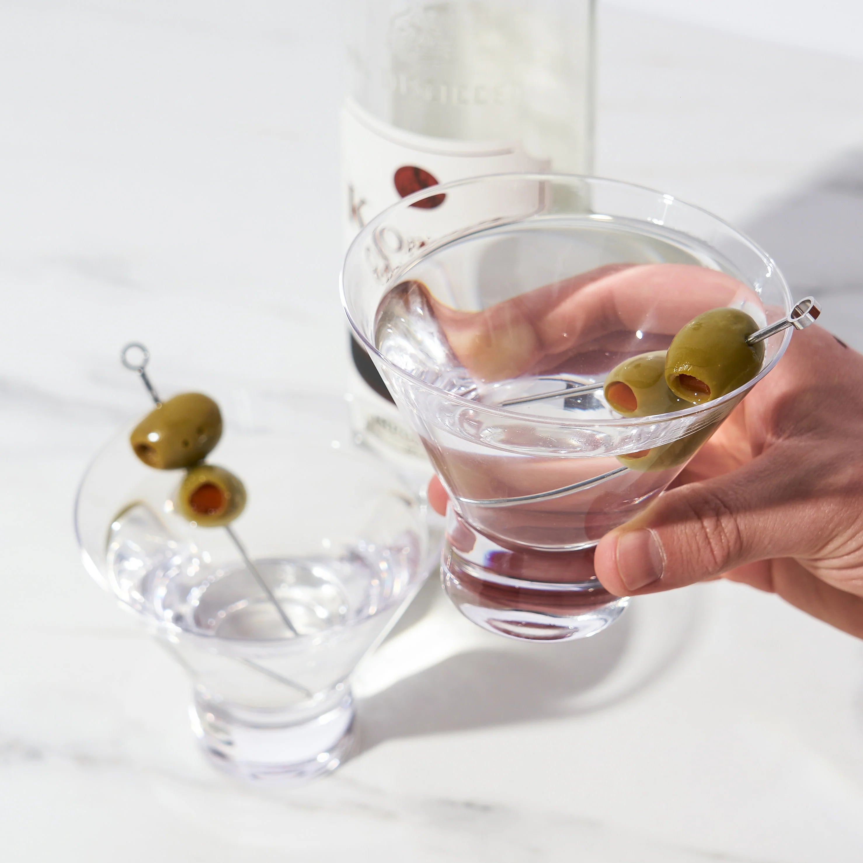 Viski Σετ με 2 Κρυστάλλινα Ποτήρια Martini - 220 ml - Raye