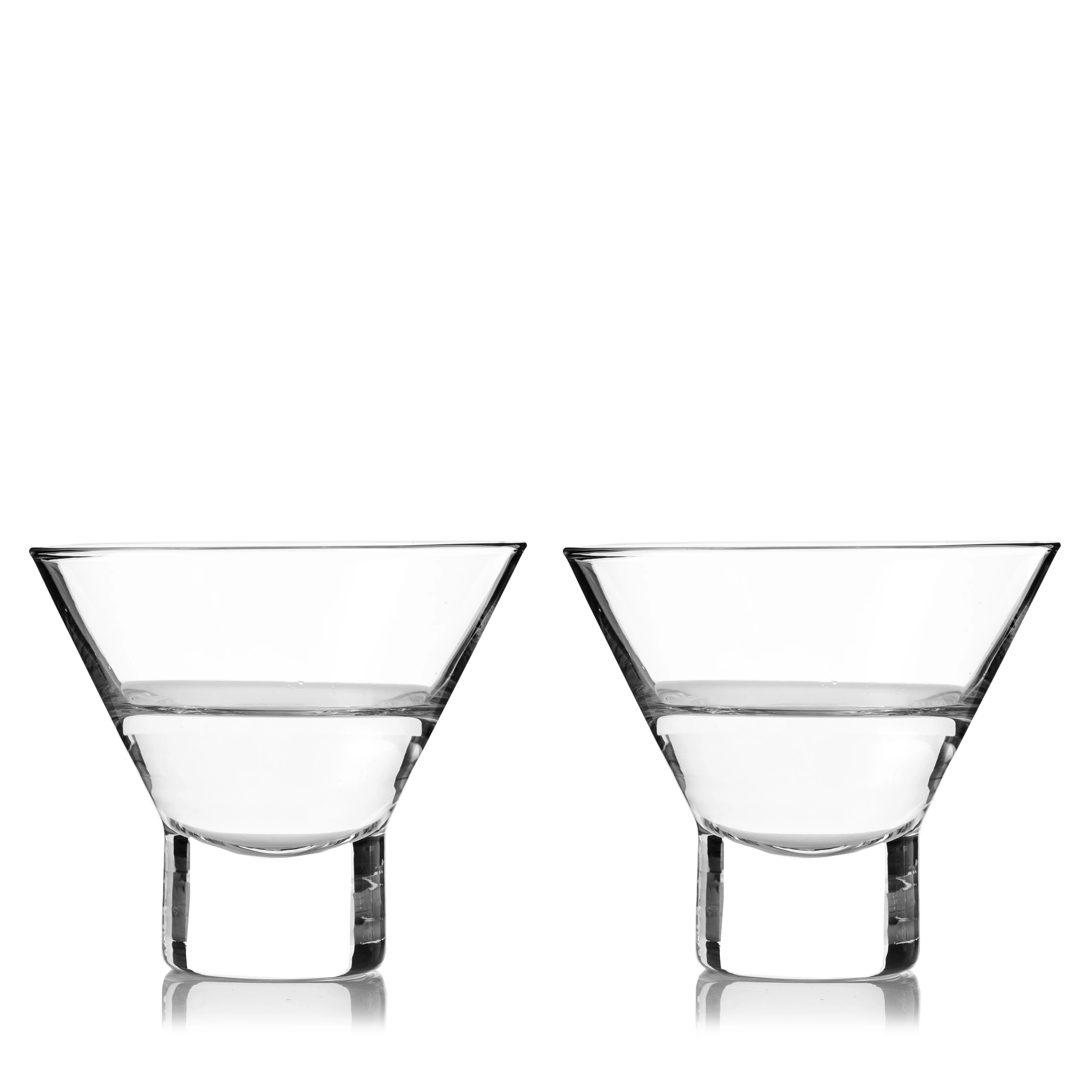 Viski Σετ με 2 Κρυστάλλινα Ποτήρια Martini - 220 ml - Raye