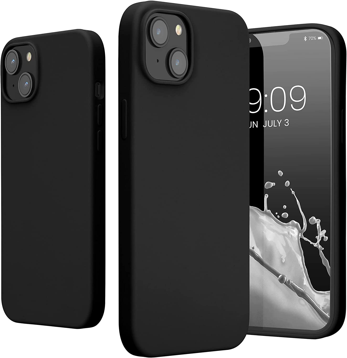 KW iPhone 14 Plus Θήκη Σιλικόνης TPU - Black - 59072.01