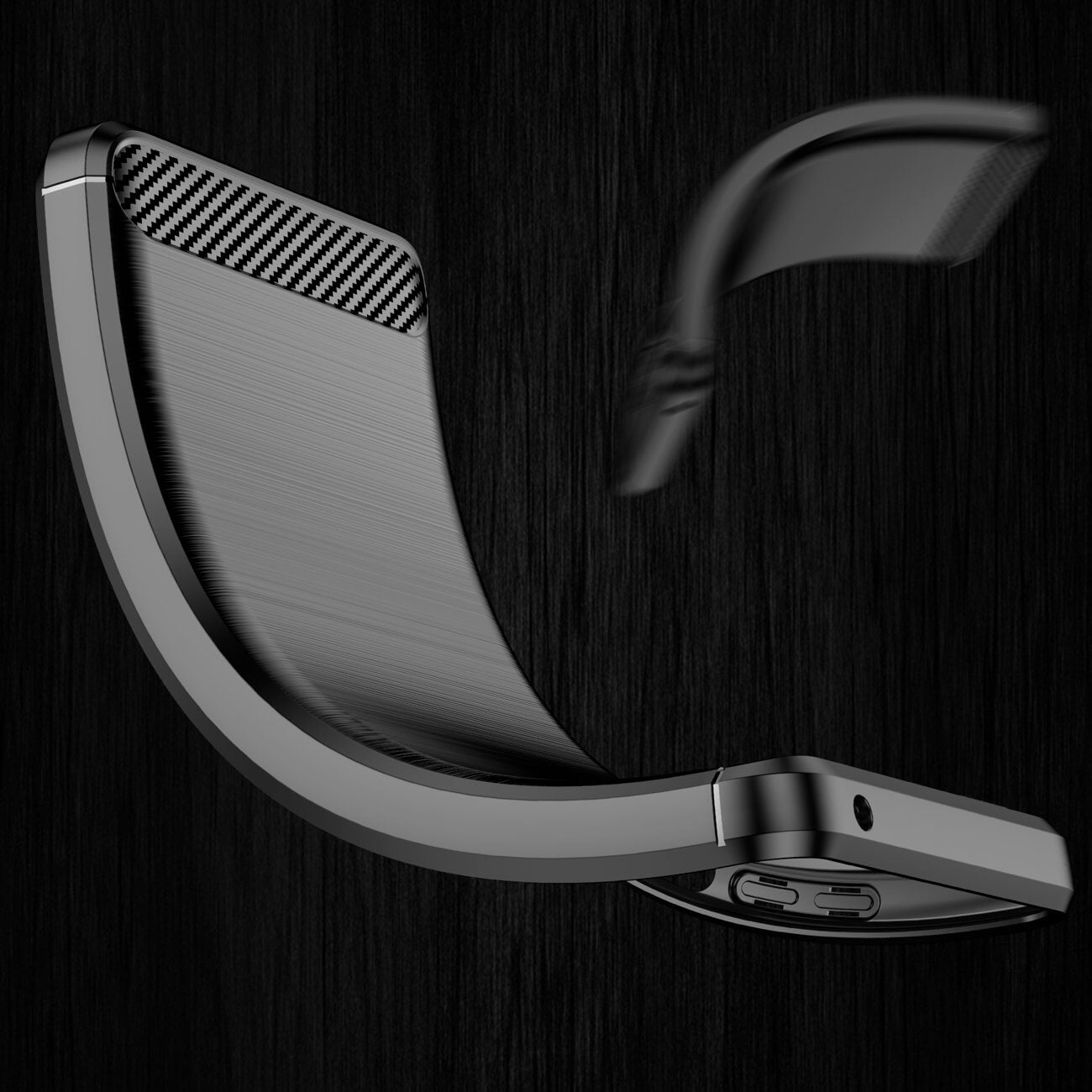 OEM Samsung Galaxy A33 5G Θήκη Rugged Carbon TPU - Black