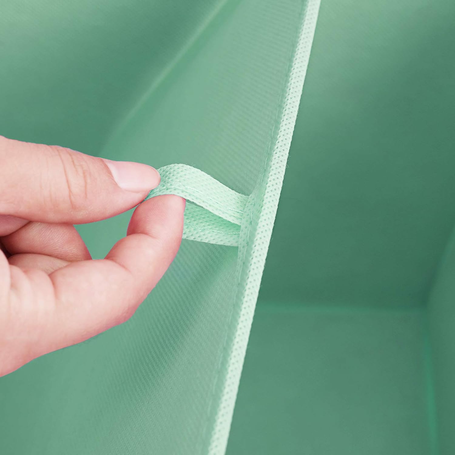 Songmics Σετ με 3 Παιδικά Κουτιά Αποθήκευσης Παιχνιδιών με Χερούλια - Space Theme - Green - RFB001G03