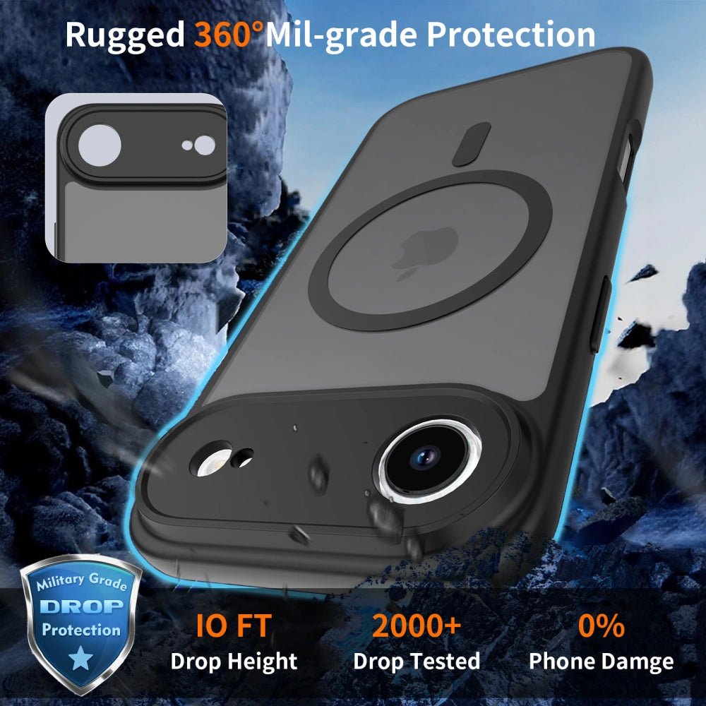 Tech-Protect iPhone Air BasicMag - Σκληρή Θήκη με Πλαίσιο Σιλικόνης και MagSafe - Matte Black