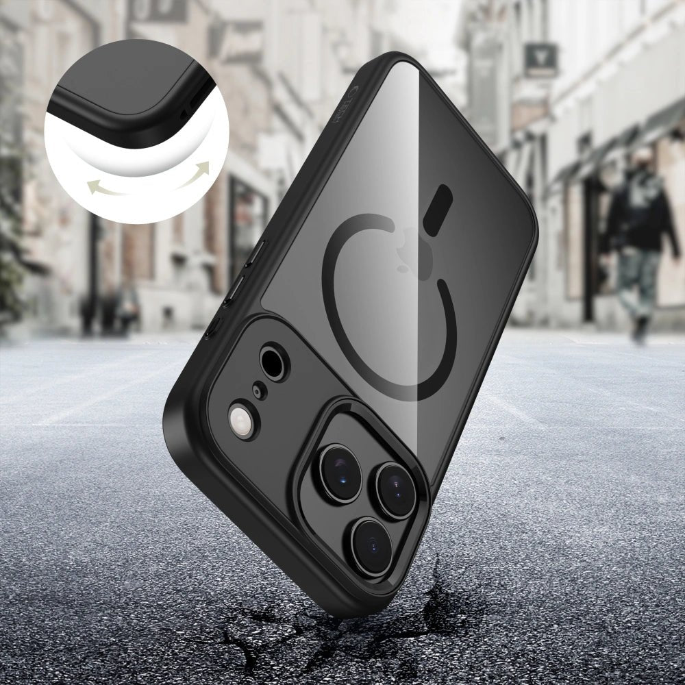 Tech - Protect iPhone 17 Pro MagMat - Σκληρή Θήκη με Πλαίσιο Σιλικόνης και MagSafe - Black / Διάφανη