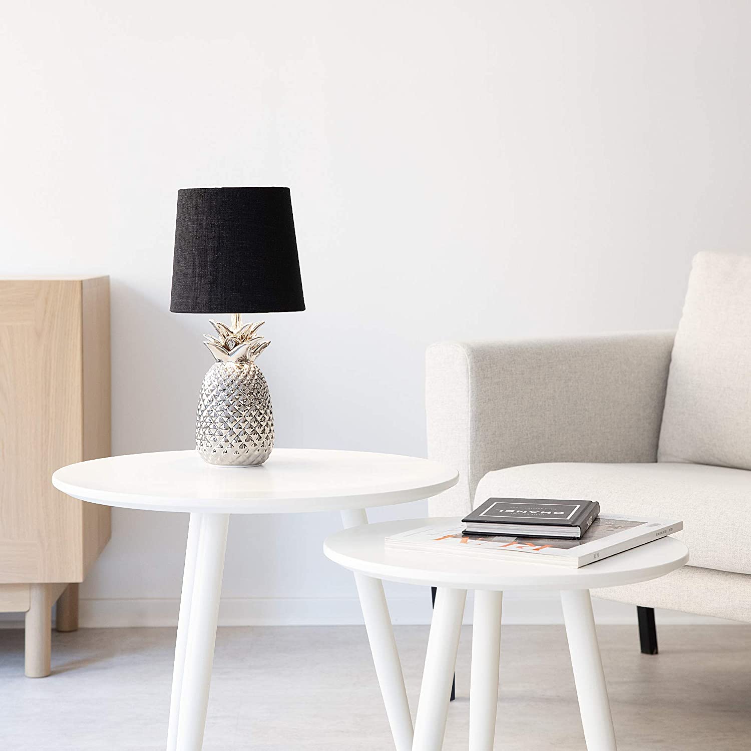 Navaris Desk Lamp Επιτραπέζιο Φωτιστικό - Ανανάς - 35cm - Silver / Black - 49150.67.01