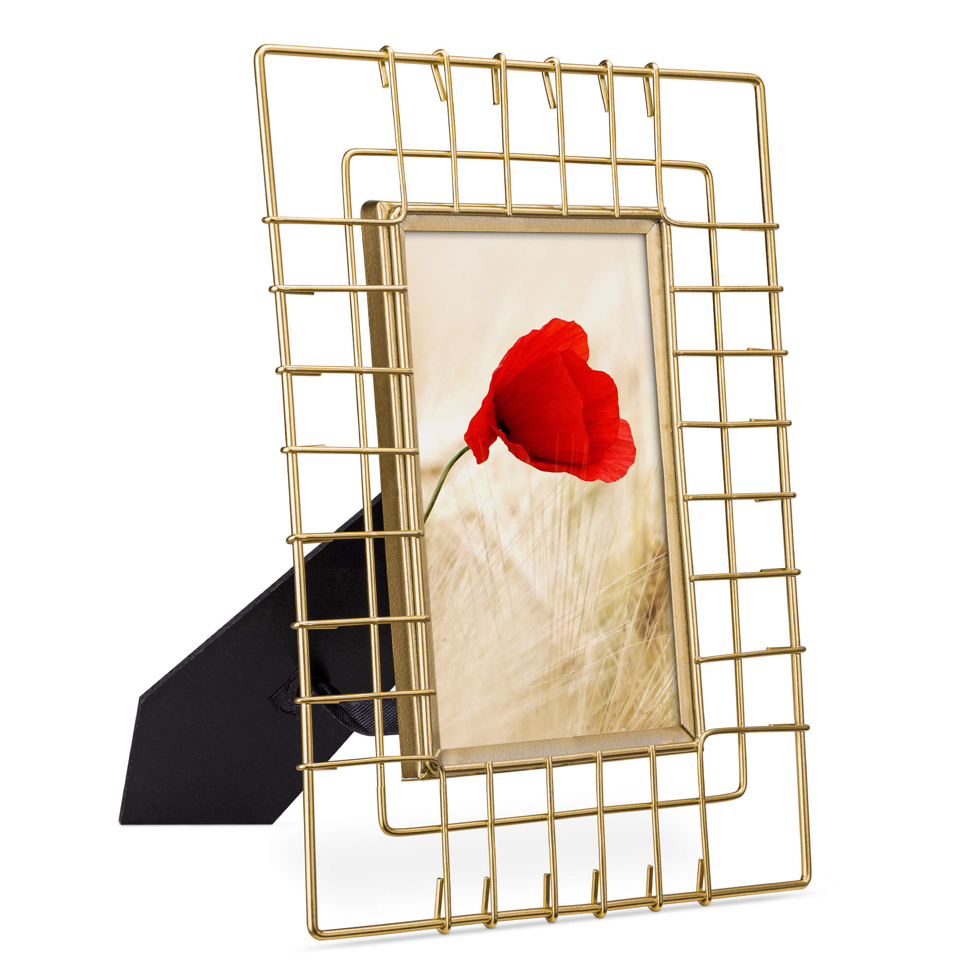 Navaris Μεταλλική Κορνίζα για Φωτογραφίες 10 x 15 cm - Gold - 54642.1.81