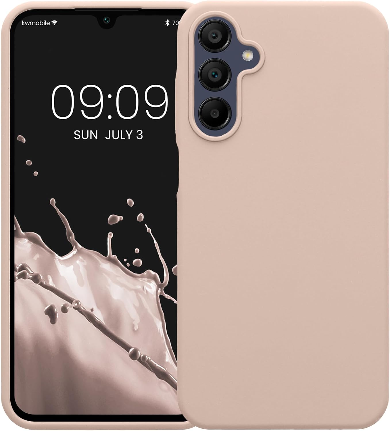 KW Samsung Galaxy A15 4G / A15 5G Θήκη Σιλικόνης Rubberized TPU - Coconut Swirl