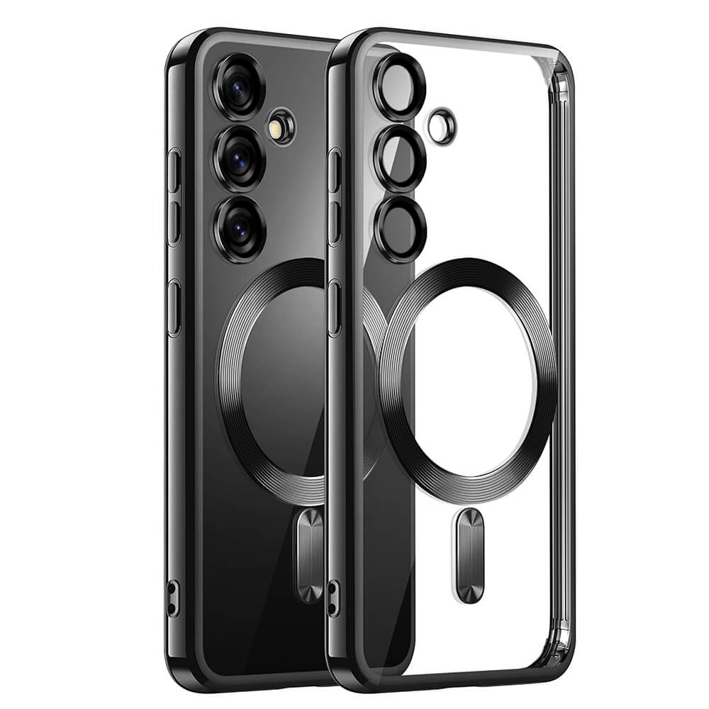 Techsuit Samsung Galaxy S25 Plus - Luxury Crystal MagSafe - Θήκη Σιλικόνης - Black