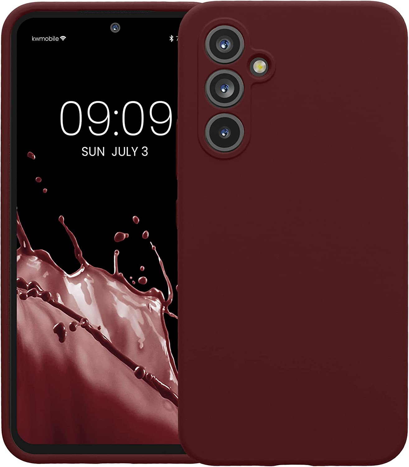 KW Samsung Galaxy A54 5G Θήκη Σιλικόνης Rubberized TPU - Bordeaux Purple - 60795.187